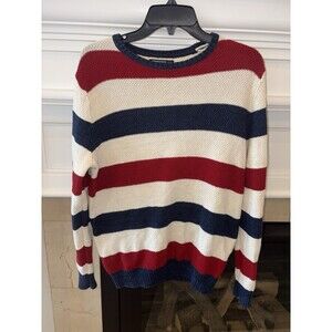Sz Medium Springfield Striped Ribbed Sweater - Chic & Cozy!